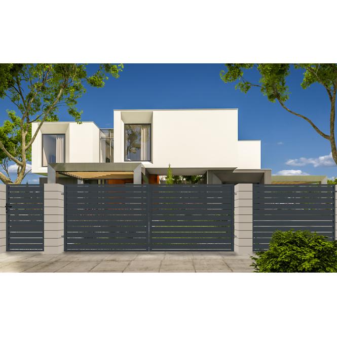 Plotové pole Salerno 2x1,20 ZN RAL7024 mat