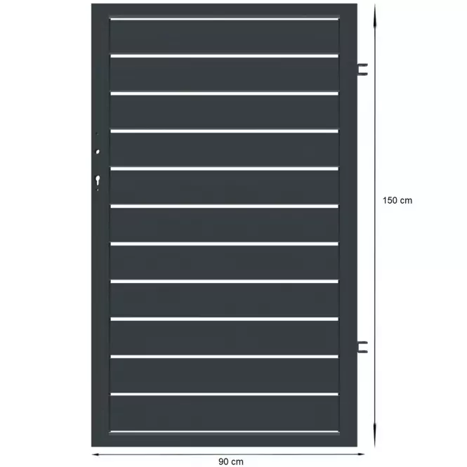 Bránka Salerno pravá 90x150 ZN RAL7024 mat