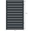 Bránka Salerno pravá 90x150 ZN RAL7024 mat,2