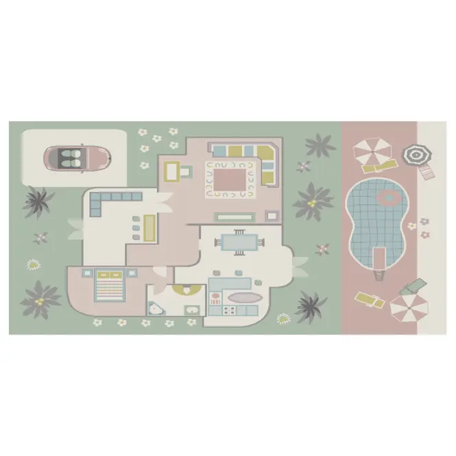 Koberec Frisee Bond Kids 0,8/1,5 40334 240 zelená,2