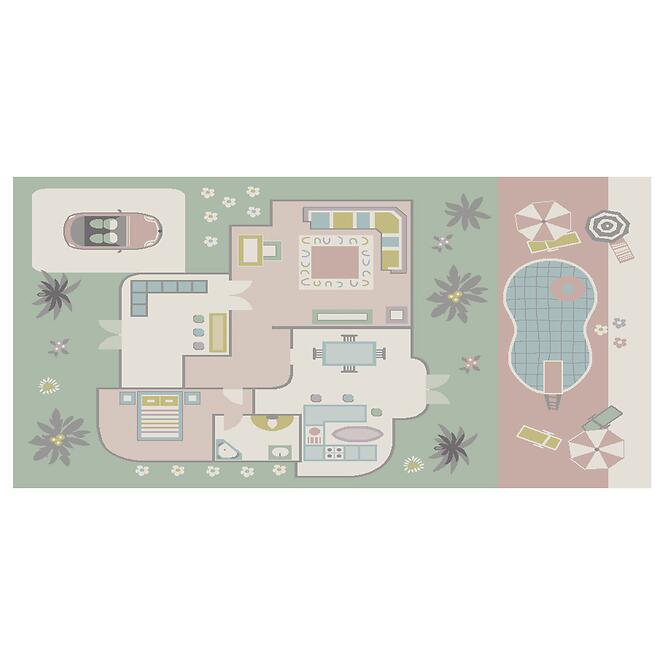 Koberec Frisee Bond Kids 0,8/1,5 40334 240 zelená,2