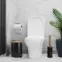 Súprava kôš 5l + WC kefa  čierna  Wood,3