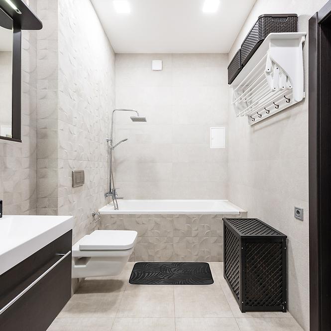 Kúpeľňový koberček Loft čierny