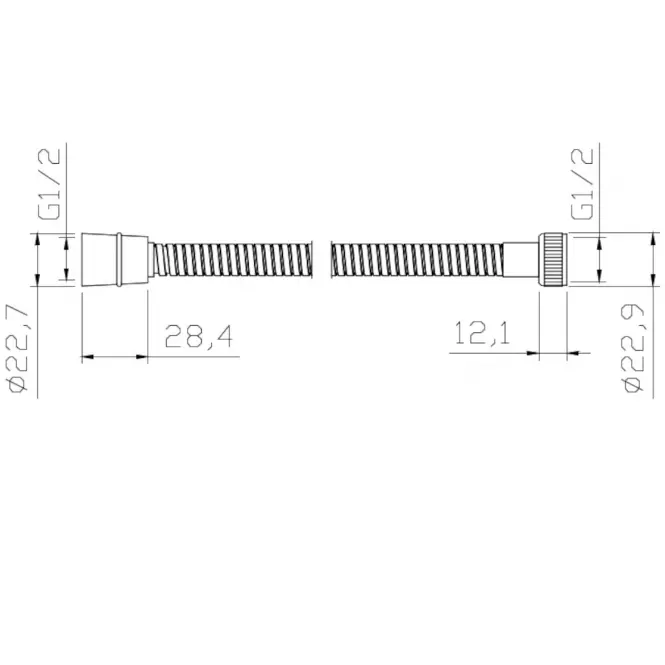 Amon sprchova hadica 150-170  cm