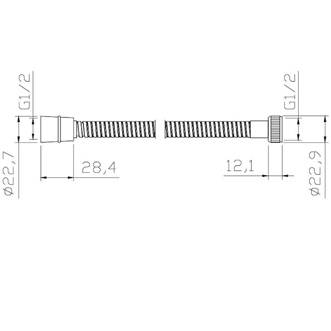 Amon sprchova hadica 150-170  cm