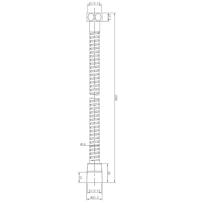 Tea sprchova hadica 150 cm