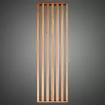 Lamelová stena 3D MDF Natural 60x265cm