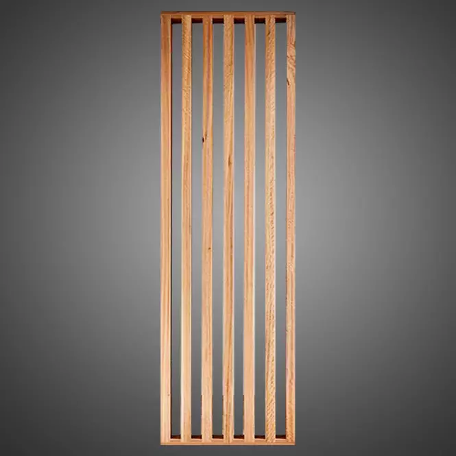 Lamelová stena 3D MDF Natural 60x265cm