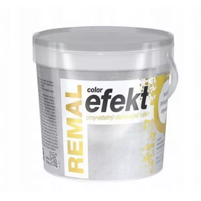 REMAL EFEKT Dekoračný maliarsky náter strieborný PLAST 0,4KG