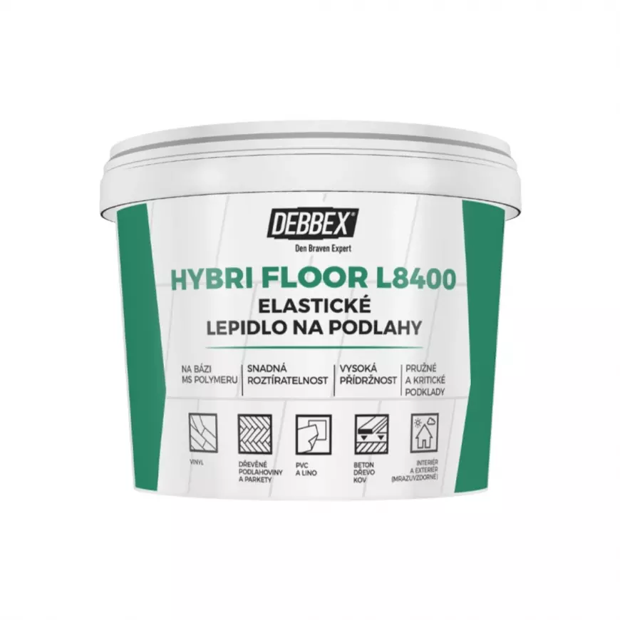 Elastické lepidlo na podlahy HYBRI FLOOR L8400 5KG