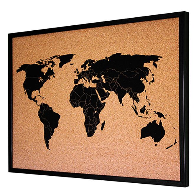 Tabuľa 50x70 cm  mapa sveta