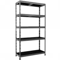 Kovový regál Rivet Outdoor 180x100x38 cm – 5 polic/80 kg