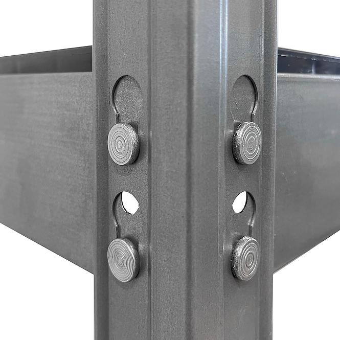 Kovový regál Rivet Outdoor 180x100x38 cm – 5 polic/80 kg,2