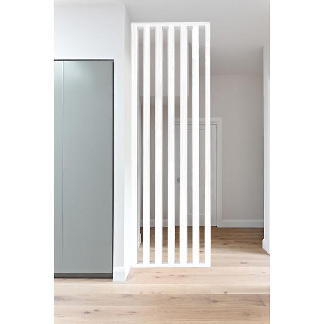 Lamelová stena 3D MDF Biela 60x265cm