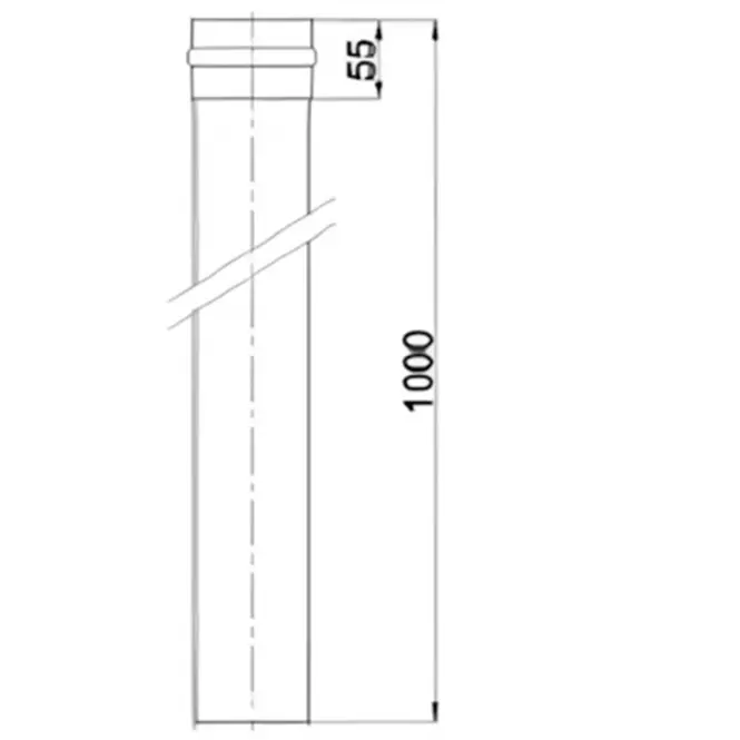 Rúra jednoduchá RP80/1000 SPNP01,2