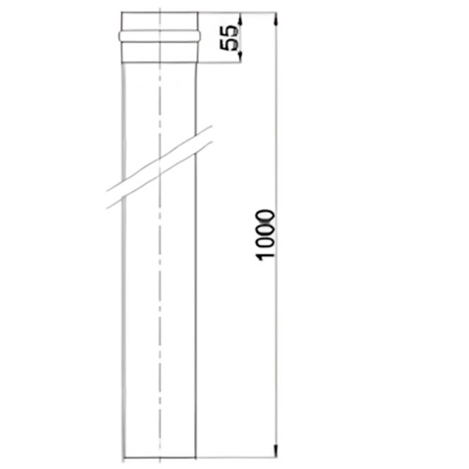 Rúra jednoduchá RP80/1000 SPNP01,2