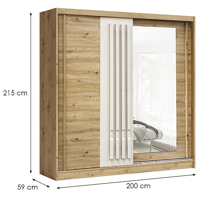 Skriňa Avantgarde AV-6-200 artisan/lamely kašmír