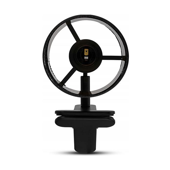Lampa s klipom METALOPIK 49032 čierna/zlatá K1,3