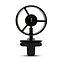 Lampa s klipom METALOPIK 49032 čierna/zlatá K1,3
