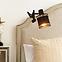 Lampa s klipom METALOPIK 49032 čierna/zlatá K1,5
