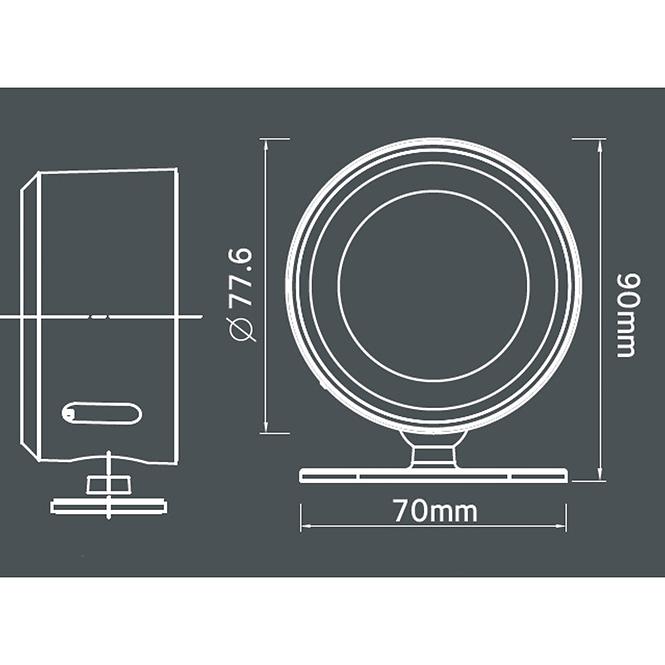 Lampa s klipom  CLIPSPOT 47003 čierna K1