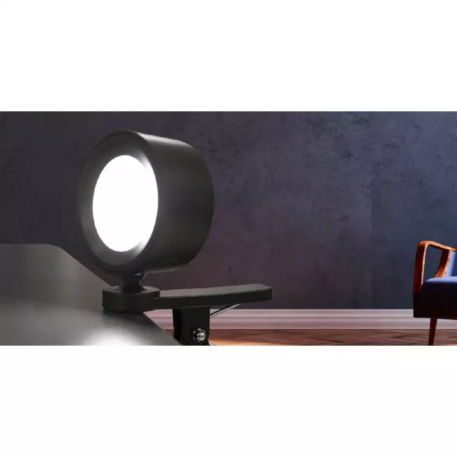 Lampa s klipom  CLIPSPOT 47003 čierna K1