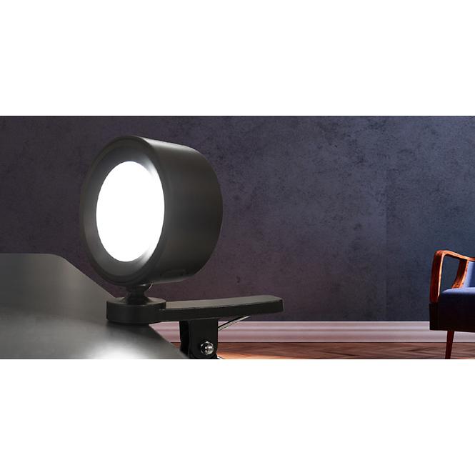 Lampa s klipom  CLIPSPOT 47003 čierna K1