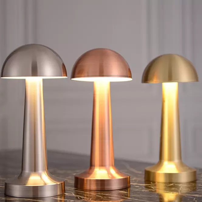 Stolná lampa ISA 49020 PINK-GOLD USB LB1,7