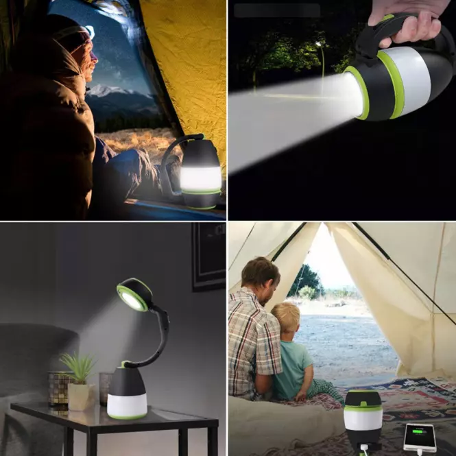 Kempingová lampa RUBY 49031 3W1
