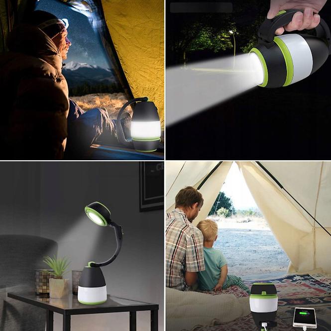 Kempingová lampa RUBY 49031 3W1