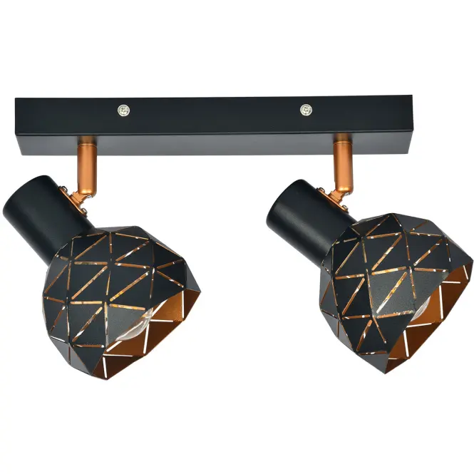 Stropné bodové svietidlo Puzzle 2 AS-PUE142B black LS2,3