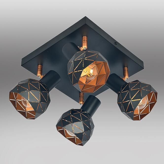 Stropné bodové svietidlo Puzzle 4 AS-PUE144B black LS4