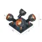 Stropné bodové svietidlo Puzzle 4 AS-PUE144B black LS4,2