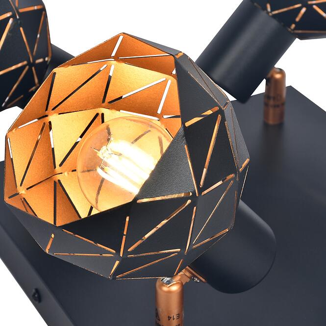 Stropné bodové svietidlo Puzzle 4 AS-PUE144B black LS4,3