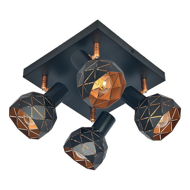 Stropné bodové svietidlo Puzzle 4 AS-PUE144B black LS4