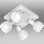 Stropné bodové svietidlo Puzzle 4 AS-PUE144W white LS4