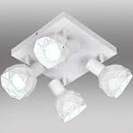 Stropné bodové svietidlo Puzzle 4 AS-PUE144W white LS4
