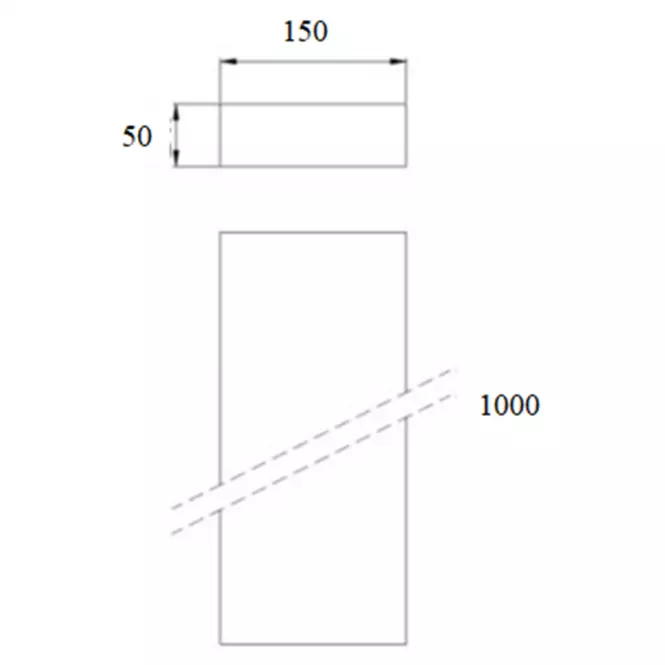 Kanál 150x50x1000 DPP01