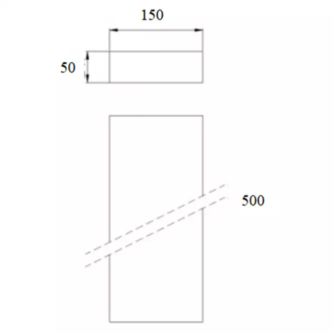Kanál 150x50x500 DPP02,3