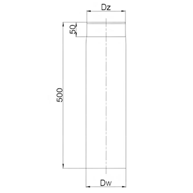 Rúra RP160/500-BERTR02