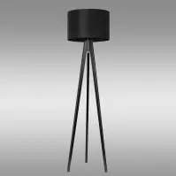 Stojacia lampa S-WENGE/ROLLER BLACK LP1