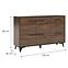 Komoda Frida II K3D3S shirin walnut,2