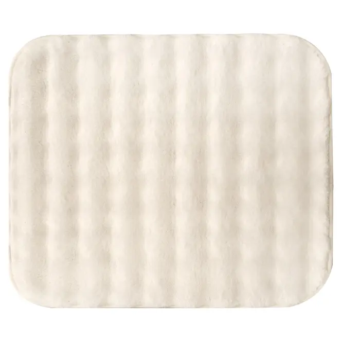 Kúpeľňový koberček 2-dielny 100x60 a 50x60 svetlobéžový Flow Bubbl