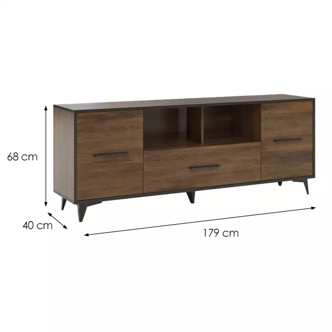 TV Stolík Frida II 2D1S shirin walnut