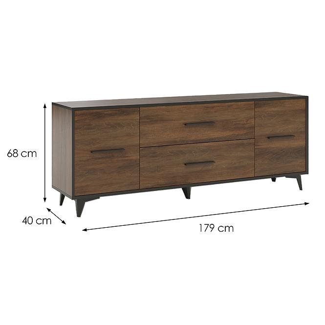 TV Stolík Frida II 2D2S shirin walnut