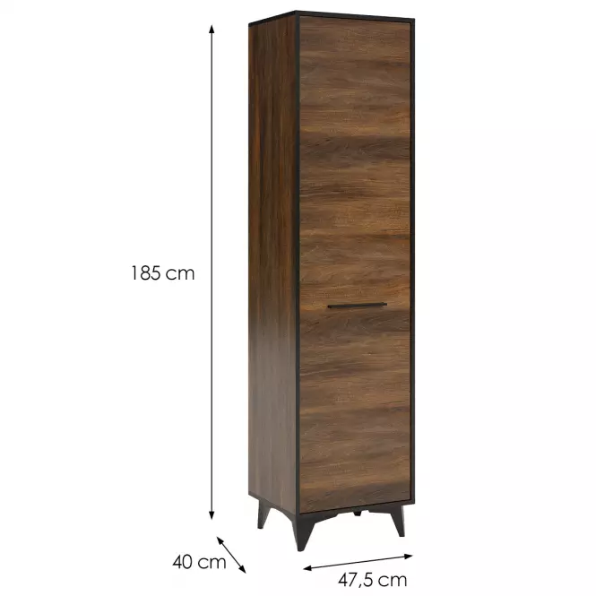 Skriňa Frida II S1D shirin walnut