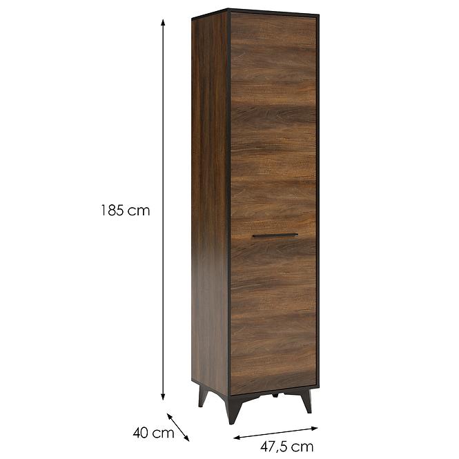 Skriňa Frida II S1D shirin walnut