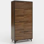 Skriňa Frida II S2D 91 cm - orech shirin, dvojdverová