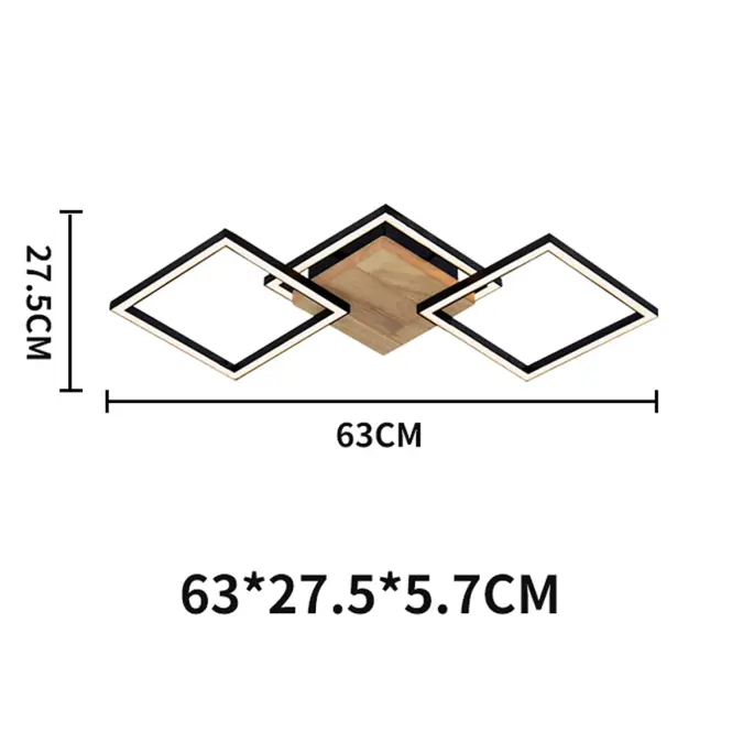 Stropné svietidlo  Alma 3K WOOD AC-AL3KWOL 20W PL3,2