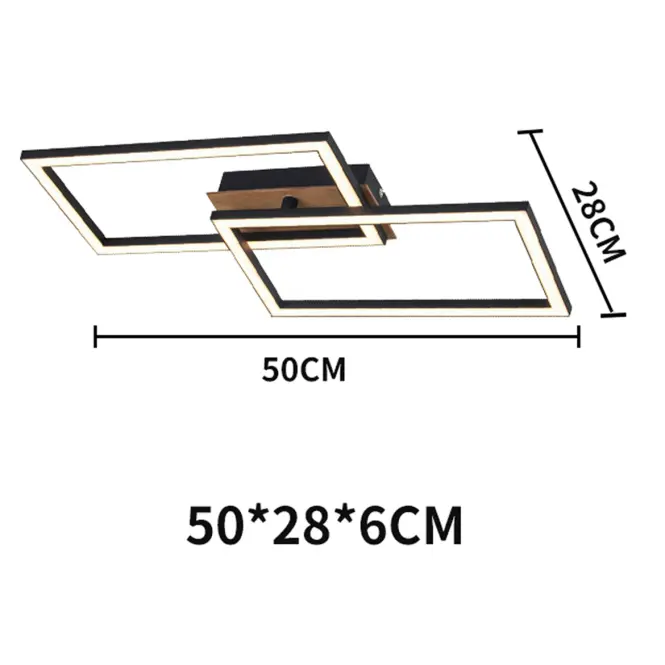 Stropné svietidlo Alma 2P WOOD AC-AL2PWOL 20W PL2